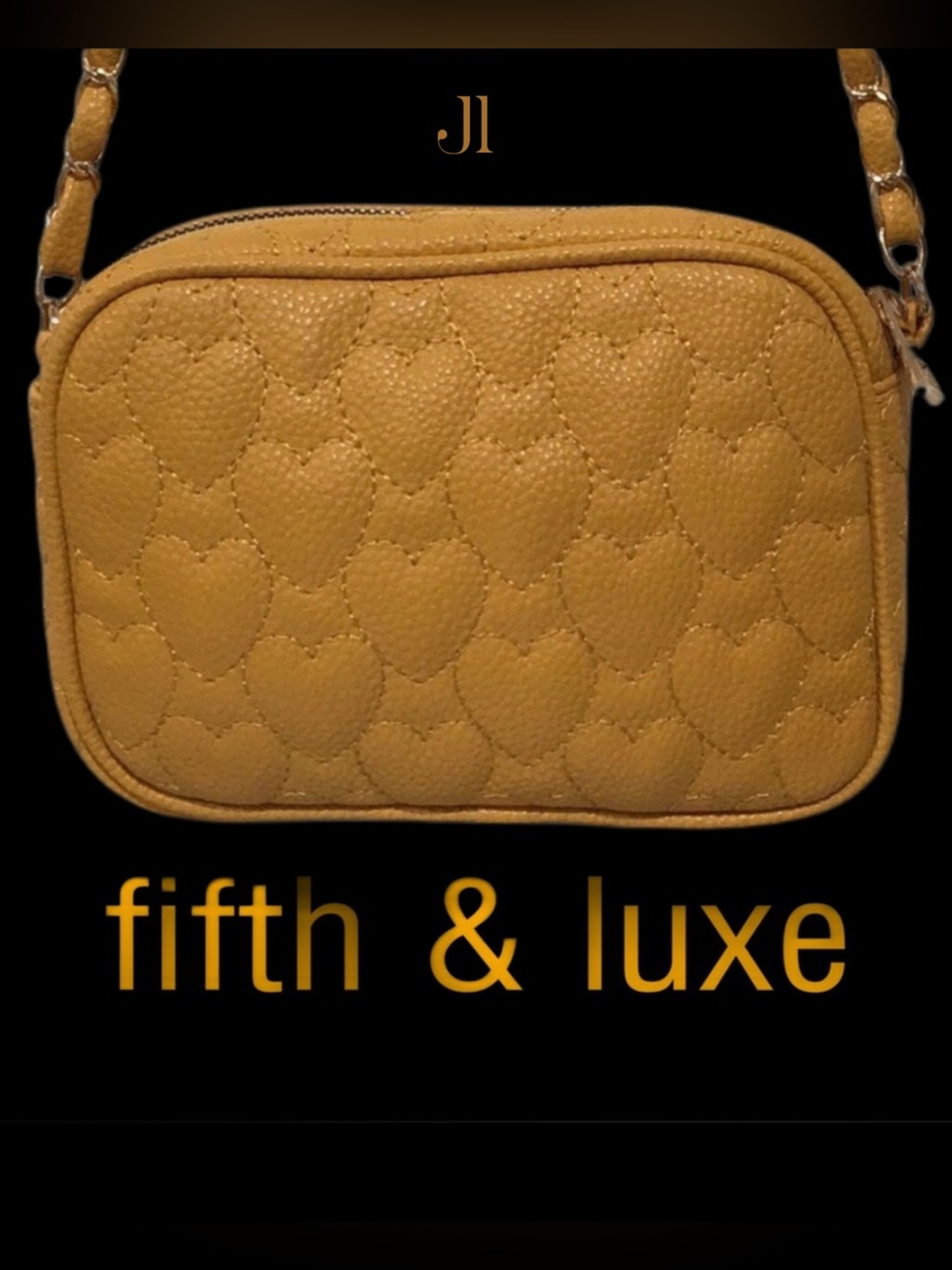 FIFTH & LUXE Heart Quilted Crossbody